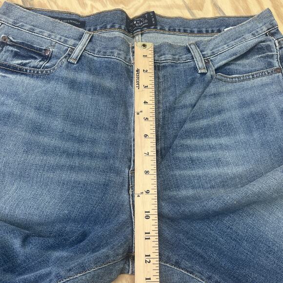 Lucky Brand 181 Jeans Relaxed Straight Blue Denim Men's 36X32 Y2K Retro Preppy - Picture 16 of 16